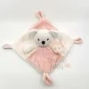 Mots D'enfants Doudou Plat Souris Rose Blanc édition Limitée 25 Cm