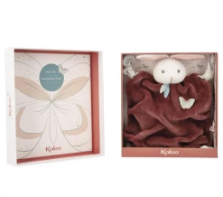 Kaloo - Plume - Doudou Plat Lapin Rouge Bordeaux Papillon 26 Cm -Peluches Soldes Magasin plume2020plat20lapin20rouge20bordeaux20papillon202620cm 1