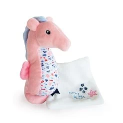 Doudou Et Compagnie - Sous L'océan Hippocampe Rose Avec Doudou 20 Cm -Peluches Soldes Magasin sous20locean20hippocampe20rose20avec202020cm