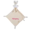Nicotoy Sparkle Peluche Avec Doudou Chat Beige Rosé 45 Cm