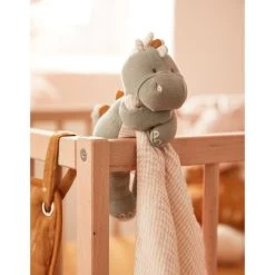 Noukie's - Tiga Stegi Et Ops - Doudou Couverture Mousseline Coton Dinosaure Vert 50 X 50 CM -Peluches Soldes Magasin tiga20stegi20et20ops2020couverture20mousseline20coton20dinosaure20vert205020x205020cm 3