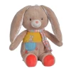 Nicotoy Twiny Peluche Lapin Beige Jaune 25 Cm