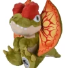 Universal Jurassic World Peluche Dinosaure Dilophosaurus Vert Rouge 25 Cm