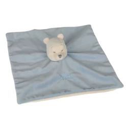 Disney Winnie L'ourson Doudou Plat Bleu